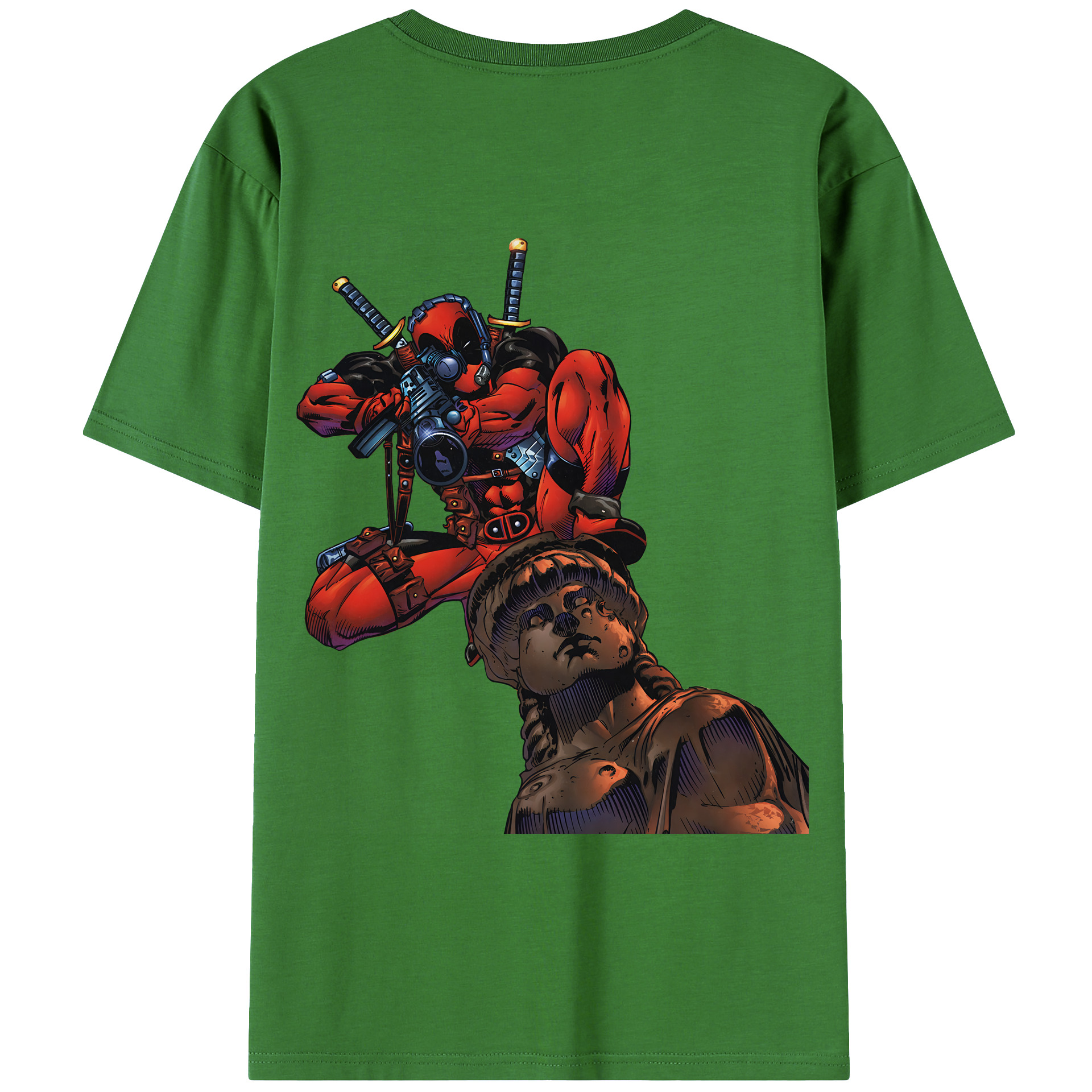（画像用） Deadpool デッドプール レディース半袖Tシャツ(バックプリント)